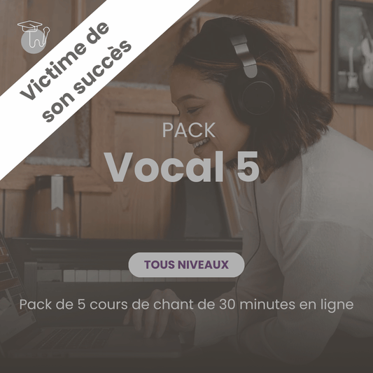 Vocal 5 : Pack de 5 cours de chant en ligne