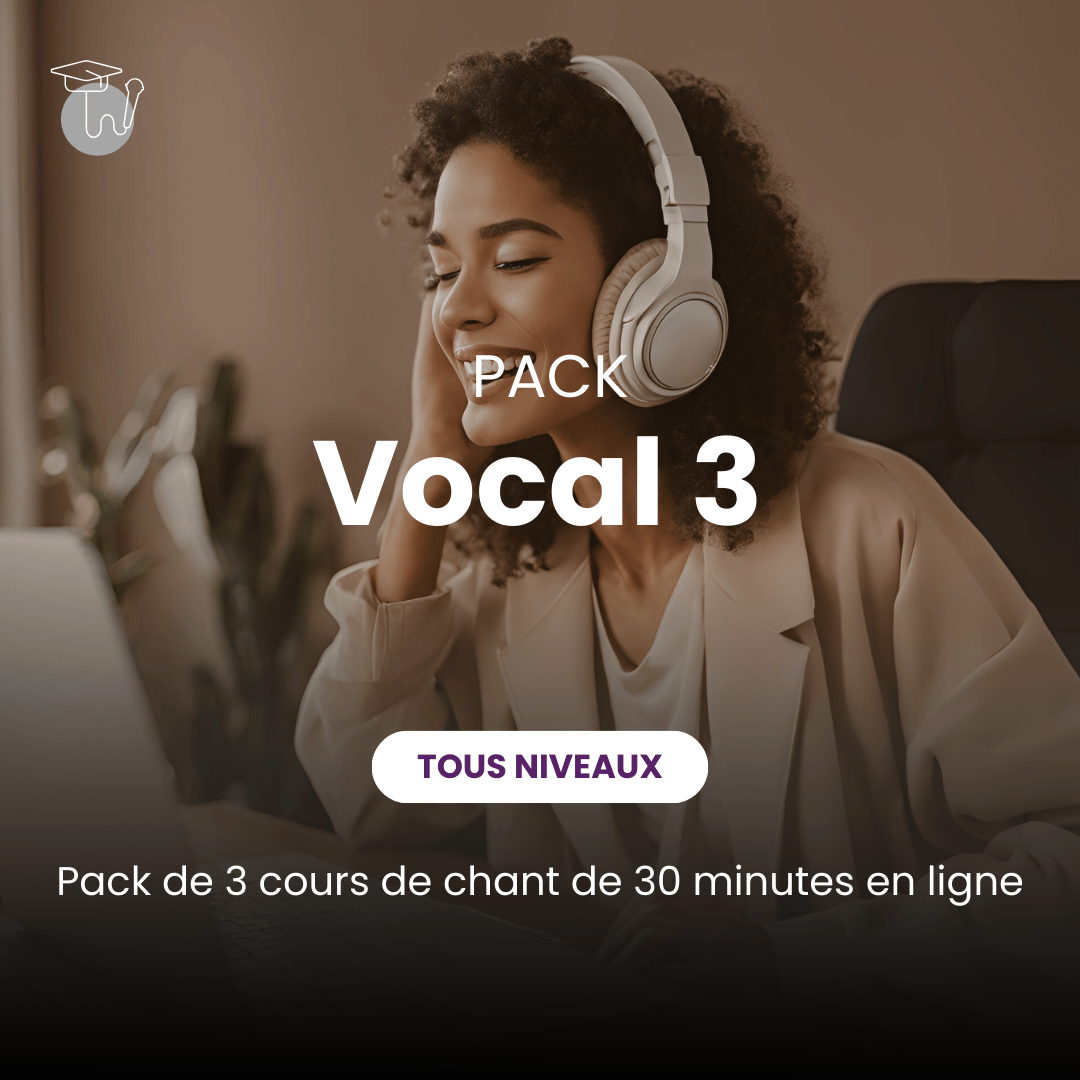 Vocal 3 : Pack de 3 cours de chant en ligne